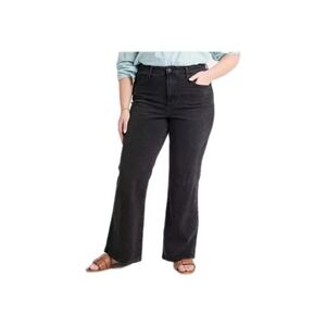 Universal Thread High-Rise Flare Jeans Womens Sz 10 S Fitted Stretch Black #280C